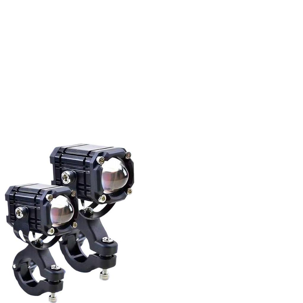 Hochintensiver LED Motorradscheinwerfer mit Teufelsauge - Superhell, Vierfarbiger Stroboskop, Fern-/Abblendlicht