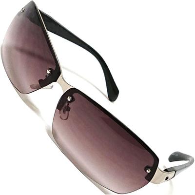 [Berkut] 1. Silver X Smoke Half Sunglasses, Eyeglasses, Fashion Glasses, Fashion Glasses, Men's, Women's, Round, Square, Transparent, Tinted, Small,