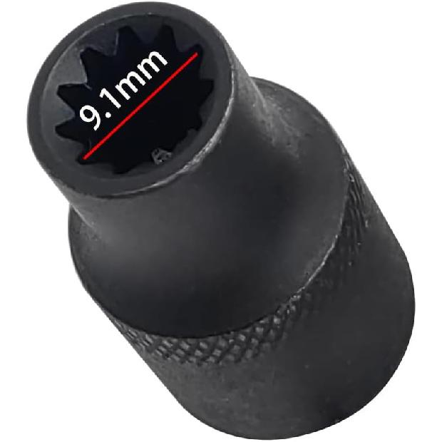 

11pt Truck Brake Caliper Socket European Brake Caliper 11 Point Socket for Volvo Peterbilt DAF Foden Man Mercedes Scania BPW SAF Trailers, 11 Teeth