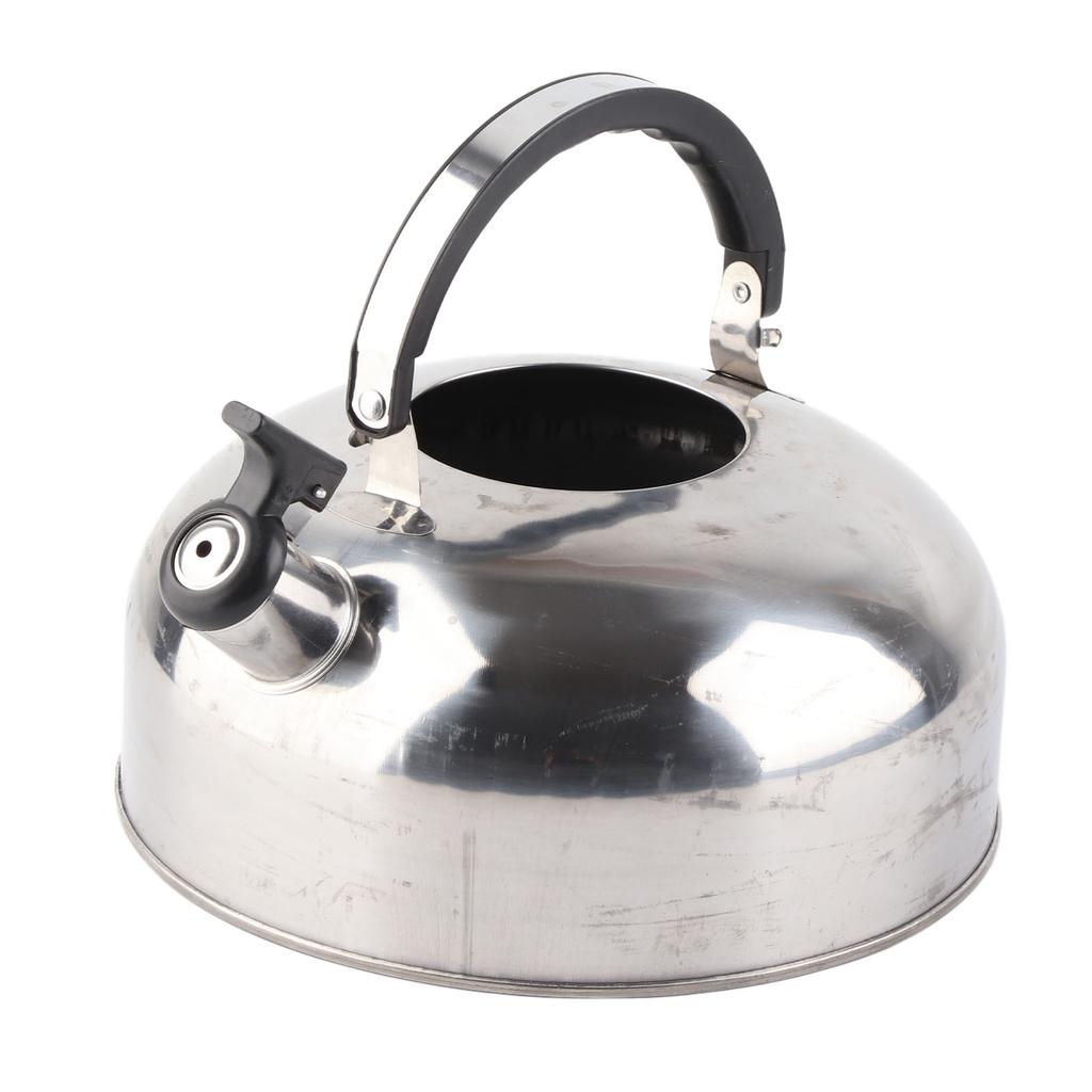 3L Stainless Steel Whistling Tea Kettle Fast Heating One Touch Buttons Whistling Kettle with Insulated Handle for Home