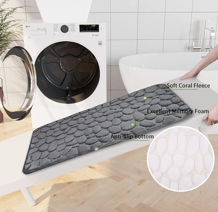 Non Slip Mat Bathroom Bath Mat Cobblestone Embossed Mat In Bathtub Floor Rug Shower Room Doormat Memory Foam Cobblestone Mat
