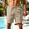Pantalones Cortos Deportivos Casuales de Secado Rápido para Hombre para la Playa con Cintura Elástica Cordón y Bolsillos Tejido Ligero Transpirable para Actividades al Aire Libre