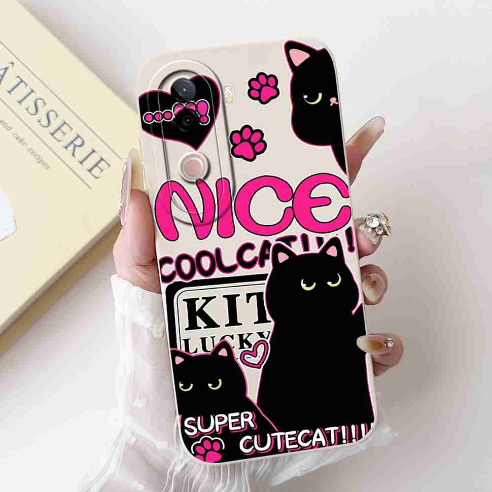 Flower Cover For Vivo V40e Case Soft Silicone Phone Back Cover Casing For Vivo V 40e V40e 4G V2403 Coque TPU Fundas
