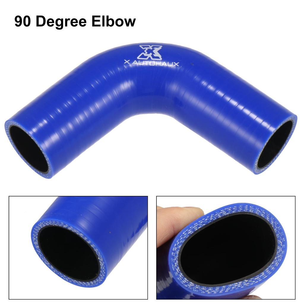 X AUTOHAUX Silicone Pipe Radiator Hose 90 Degree Elbow Length