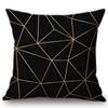 Vintage European Black Pink Yellow Geometric Sofa Throw Pillow Case Diamond Stone Triangles Decoration Cushion Cover Cojines
