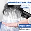 5 Modes Shower Head Adjustable High Pressure Water Saving Shower Head Water Massage Shower Head for Bathroom Accessories