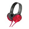 Sony MDR-XB450 Headphones: Closed-back, Foldable, Red (MDR-XB450 R)