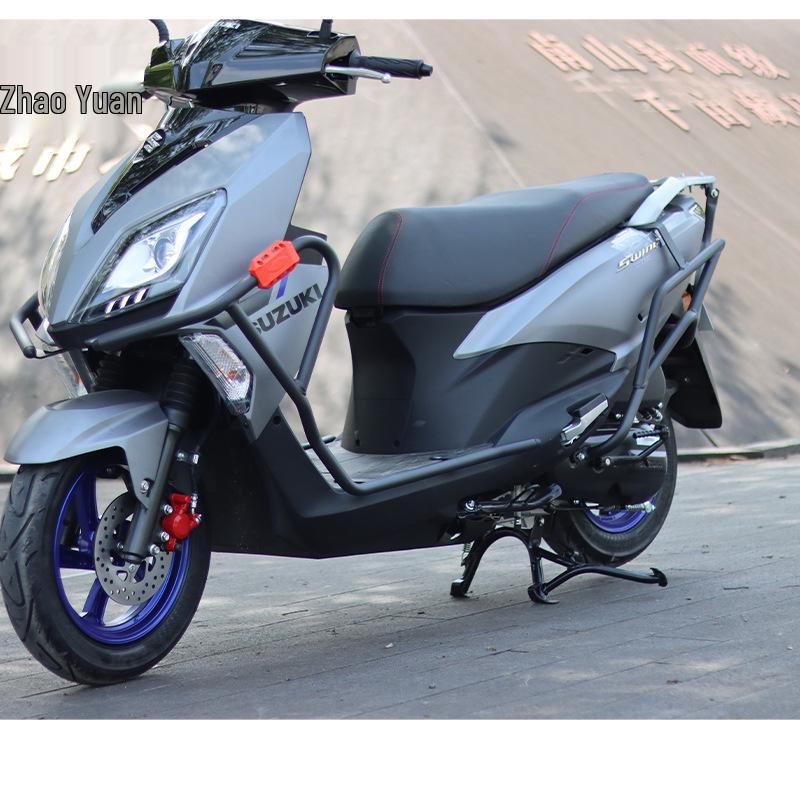 Leichtmotorrad Suzuki UY125 Schutz-Kollisionsschutzstangen - Vorder- und Hinterradstoßstangen aus Kohlenstoffstahl