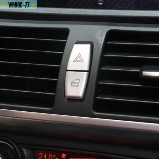 Car Warning Light Button Decoration Cover Fits For BMW X5 E70 X6 E71 X1 E84 New