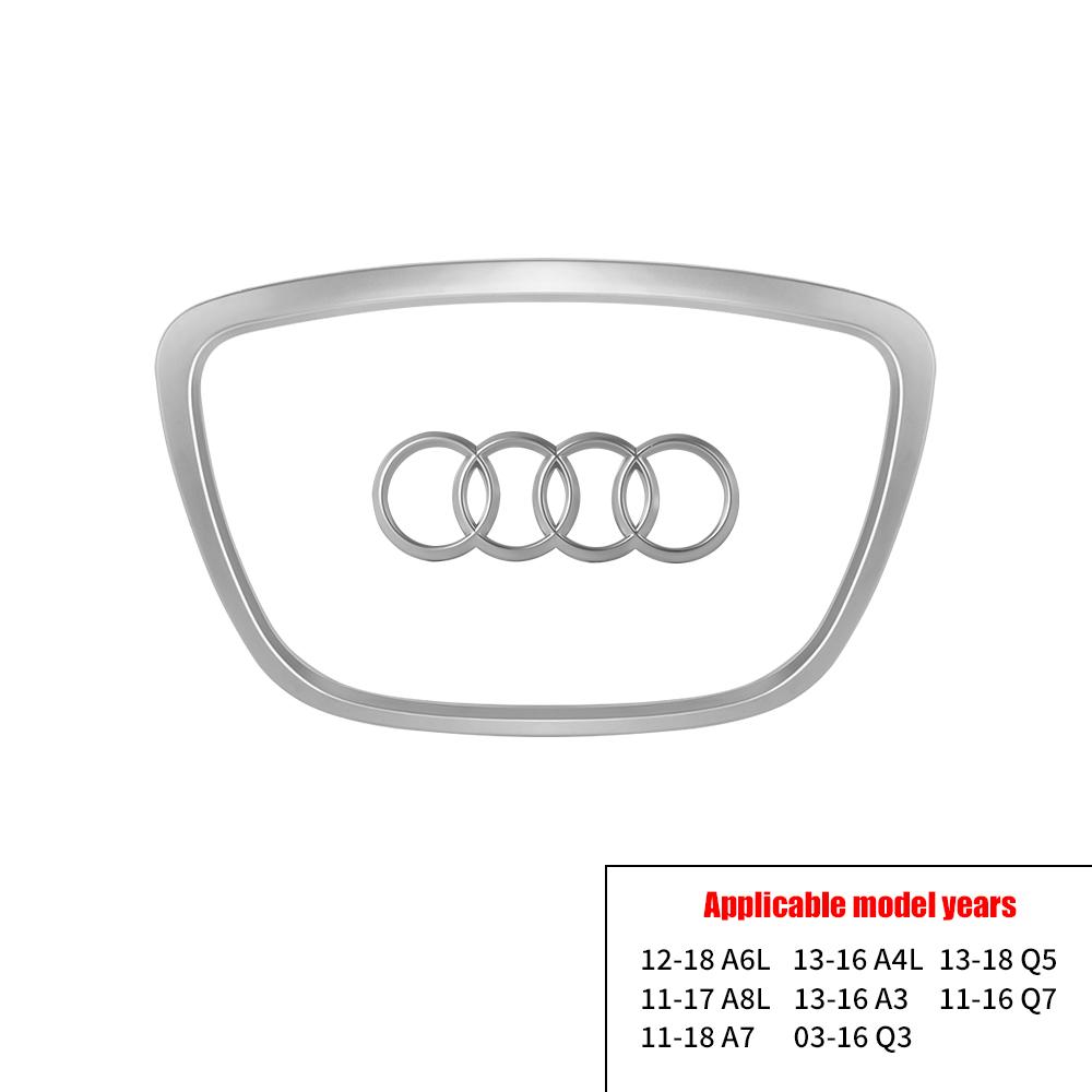 2026 Hot Car Steering Wheel Center Logo Covers Stickers Decoration For AN1 A4L A6L A5 A8L A3 A7 Q3 Q7 Q5 E-TRON A8 A7L Q6 Q8 SQ5 Q5L