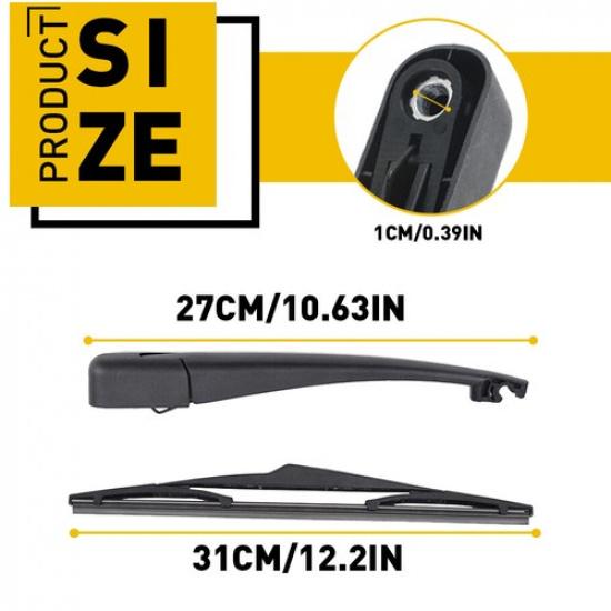 Rear Windshield Wiper Arm Blade Set Replace Fit Captiva Chevrolet 2012-15 Sport