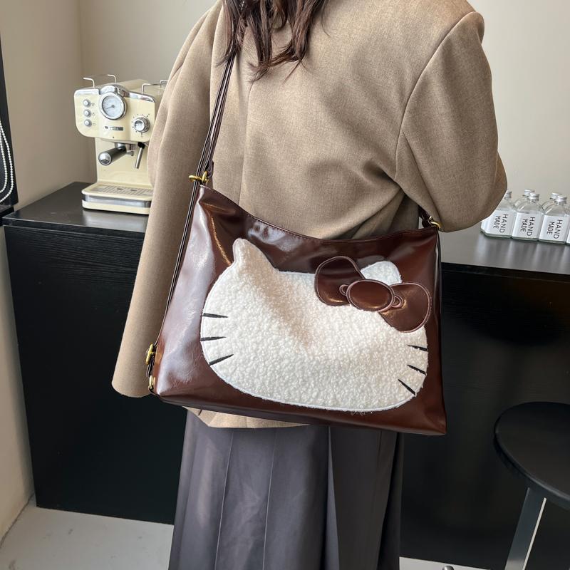 Women's Multi-Function Backpack Cartoon Cat Shoulder Bag