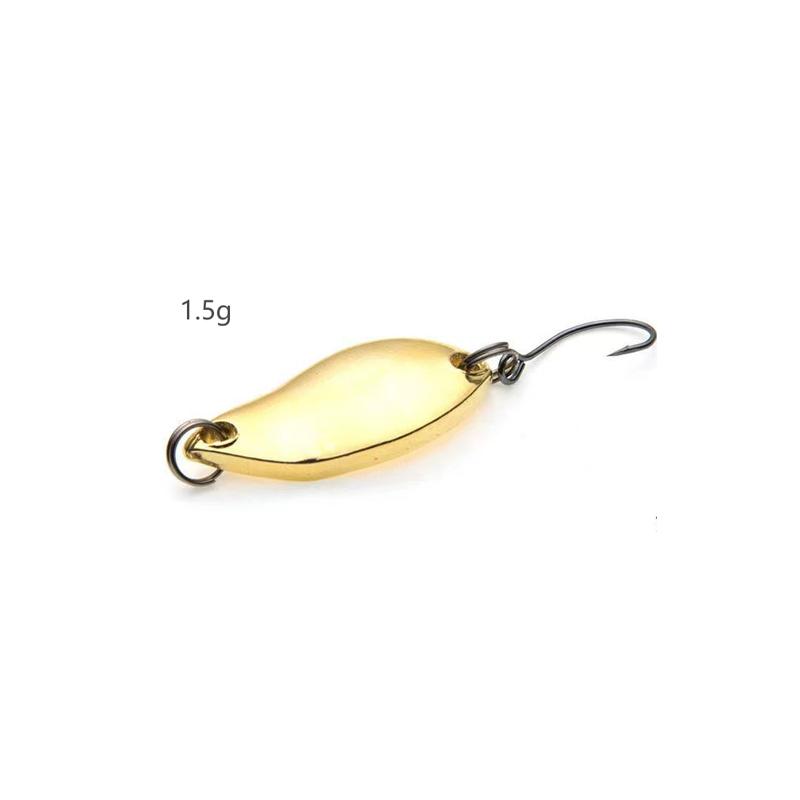

1pc Metal Sequin Simulation Fishing Bait Spoon Type Sequin Single Hook Fishing Accessories