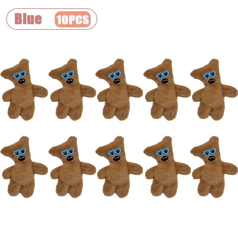 1-20 STuks Schattige Bean Bear Sleutelhanger Pluche Tas Bedeltje Cartoon Knuffel Sleutelhanger Rugzak Portemonnee Mode Decor Hanger