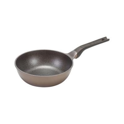 Pearl Metal Frying Deep Mega Gas Fire Can Hold Pan, 22cm, Stone, Only, Chopsticks, HB-6782