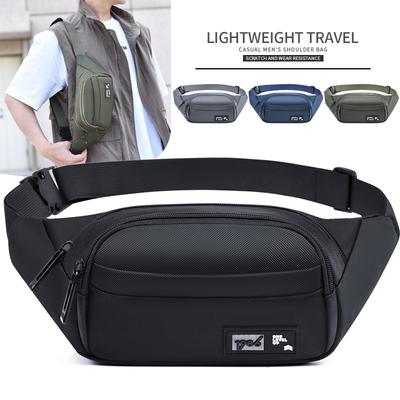 Bauchtasche, Herren, Hochwertig, Neuer Stil, Lässig Reisen, Umhängetasche, Mehrschichtig, Großes Fassungsvermögen, Wasserdicht, Outdoor-Brusttasche, Herrentasche