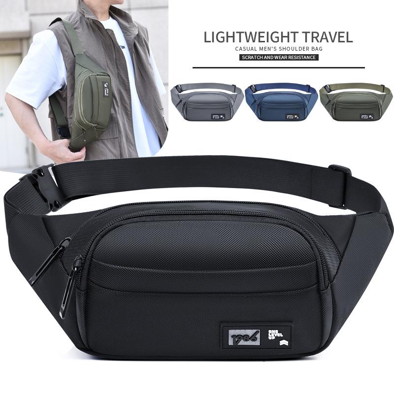

Waist Bag, Men s, High-end, New Style, Casual Travel, Crossbody Bag, Multi-layer, Large Capacity, Waterproof, Outdoor Chest Bag, Men s Bag чорний
