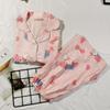 Women’s Cute Cotton Short Sleeve Pajama Set - Summer Style