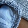 Girls' Clothing Set Spring Autumn Winter Fashionable Small Fragrant Style Coat Half Body Skirt Two Piece Set
