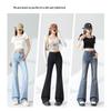 MJ STYLE Retro High-Waist Flared Jeans