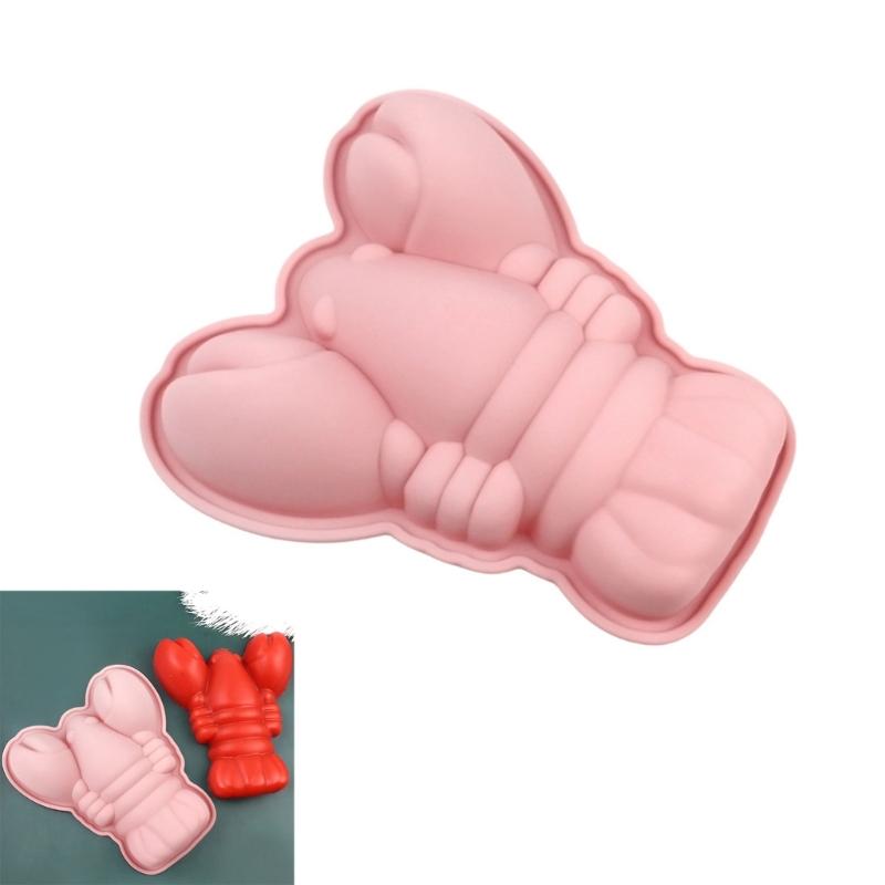 Stampo in Silicone a Forma di Aragosta per Dolci Regalo Creativo per Cuochi Artigiani Accessorio per Fare Cioccolatini Dessert Cubetti di Ghiaccio