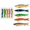 Big Bait Sinking Minnows with Suitable for and Spanish Casts Up To 45m 5-Piece Set 7-Joint S-Shaped Action, Seabass, Bass, Mackerel, (All-Round