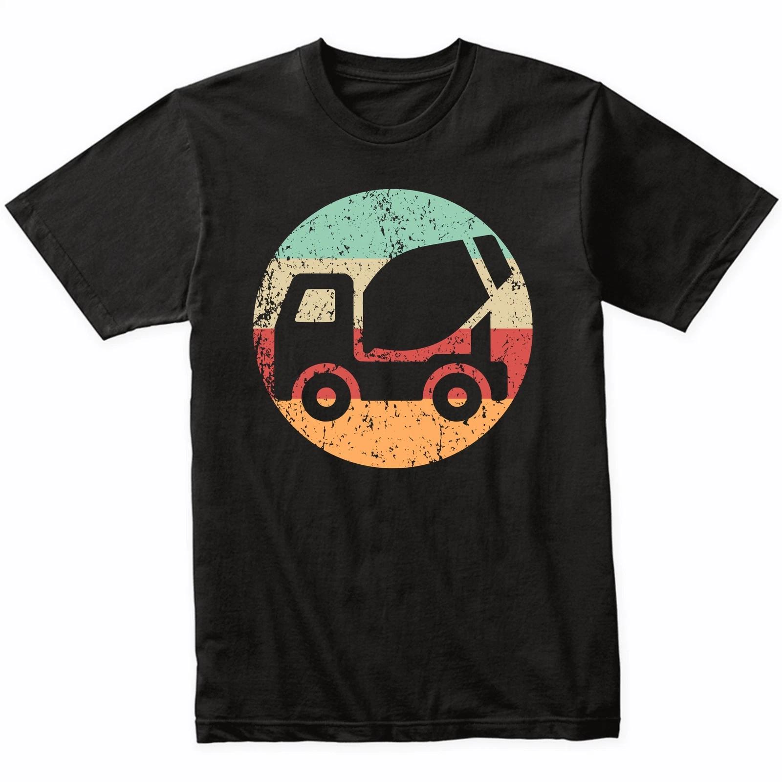 Retro Cement Truck Vintage Style Cement Truck Driver T-Shirt (Retro Colors) S