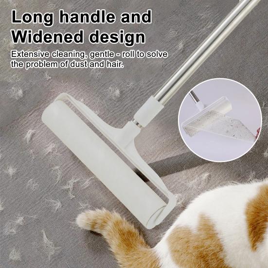 Hair Sticker with Retractable Handle Adhesive Rollers Lightweight Fluff Rolls Sticky Rollers Sofa Bed Lint Roller