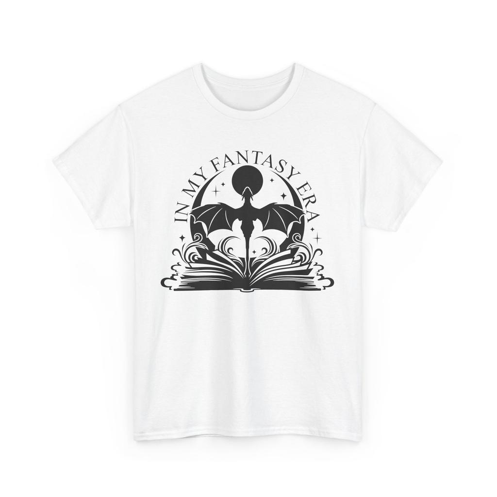 Książka T-Shirt | Śmieszna koszulka do czytania | Koszulka W mojej erze fantazji