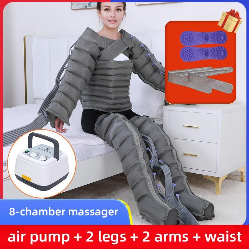 8-Cavity Electric Airbag Pressure Massager Wraps Arm Waist Leg Foot Massage Promote Blood Circulation Kneading Instrument