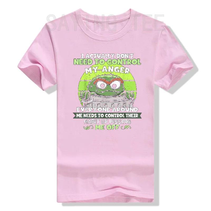 I Actually Don't Need To Control My Anger T-Shirt Funny Sayings Graphic Tee Tops Cotton WoFashion Clothes Novelty Gifts