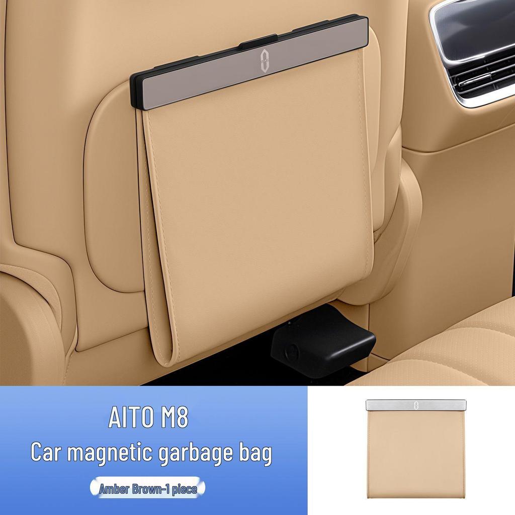 Magnetic Car Trash Bag & Seat Back Hanging Organizer for AITO M8