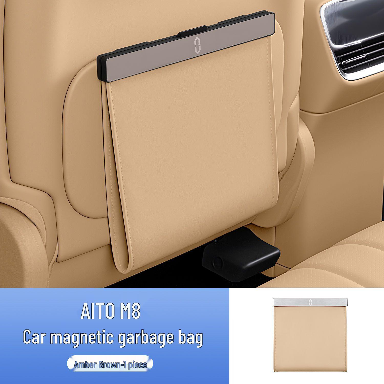 

Magnetic Car Trash Bag & Seat Back Hanging Organizer for AITO M8 1 piece