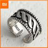 925 Sterling Silver Rings for Women Couple Minimalist Handmade Simple Vintage Patern Ring Fine Jewelry Gift Prevent Allergy