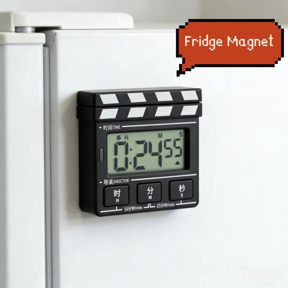 Electric Movie Clapper Board Timer Multifunctional Magnetic Cooking Timer  Teaching
