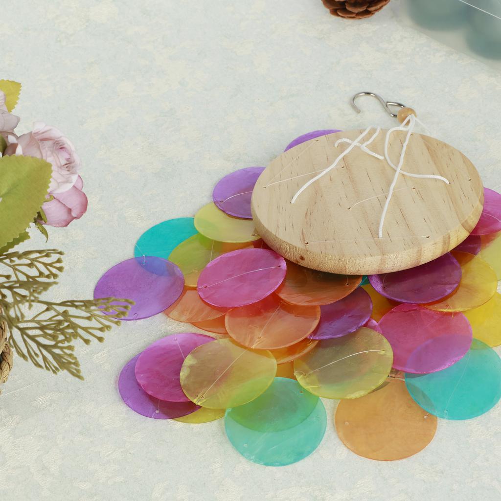 Shell Wind Chimes Handmade Seashell Wind Chimes Hanging Colorful/White Shell Wind Chimes Delicate Outdoor Wind Chimes Waterproof