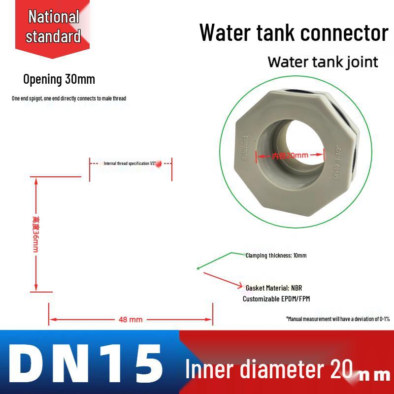 Water Friends UPVC Wassertank & Aquarien Zubehör: Rohr- und Eimerarmaturen für Wassertürme und Schwimmbäder