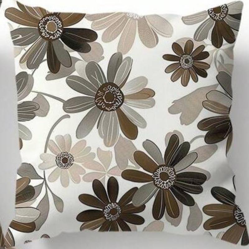 Nordic Morandi Plant Pillow Living Room Pillow Literary And Fresh Living Room Sofa Pillow Car Cushion Premium Durable
