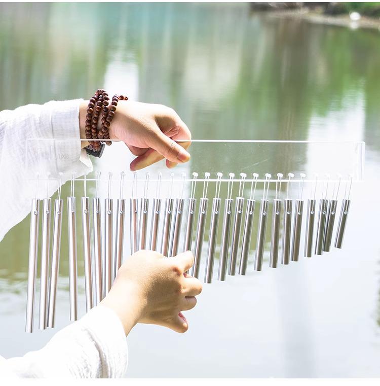 27-Tone Crystal Sound Beam Xylophone: Meditation & Percussion Instrument for Yoga