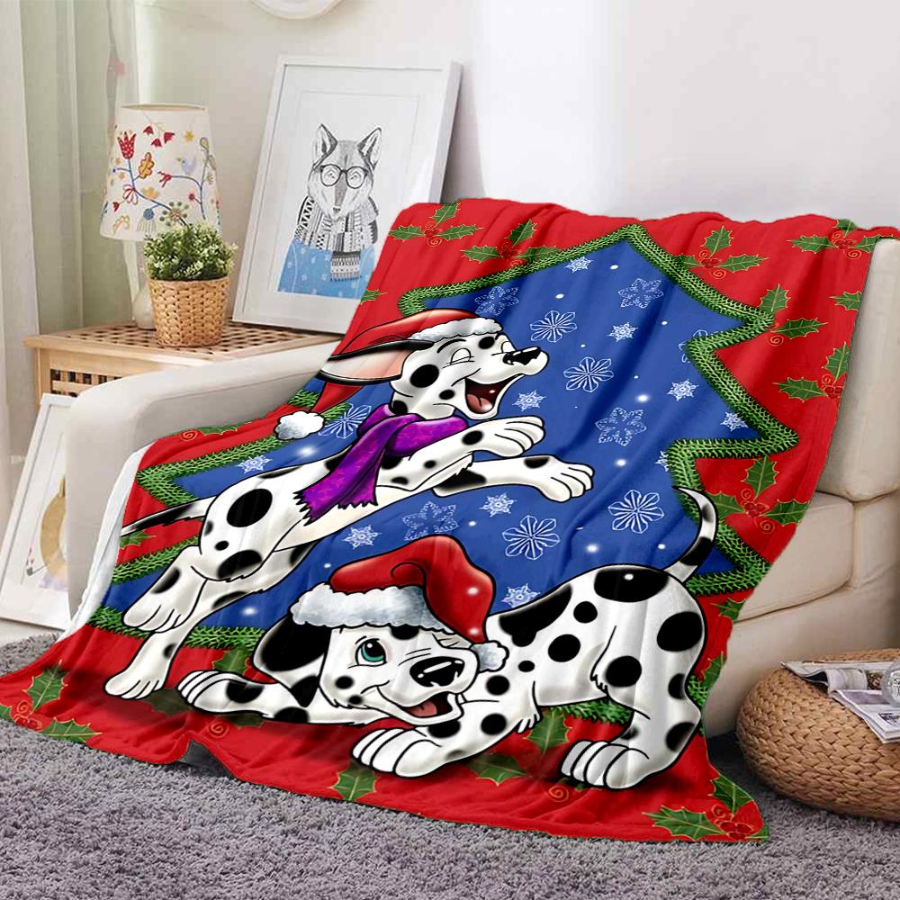 1Pc Christmas Chase Blanket Soft And Comfortable Casual Warm Camping Travel Christmas Halloween Gift M91762