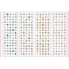 Decorative Sticker DIY Craft Sticker Waterproof Featuring Pixels Art for Artistic Notebooks and Nail Designs Easy Apply