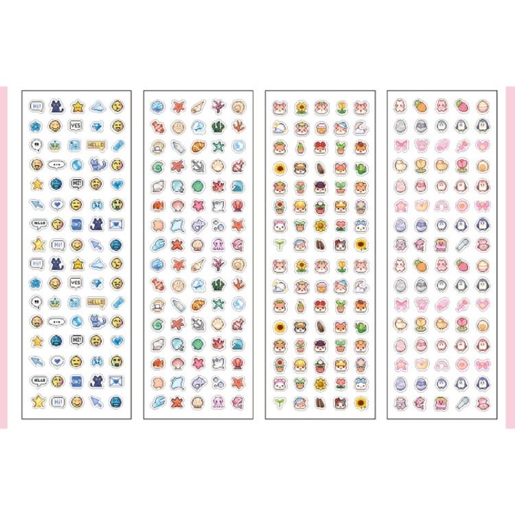 Decorative Sticker DIY Craft Sticker Waterproof Featuring Pixels Art for Artistic Notebooks and Nail Designs Easy Apply