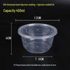 Chulu Disposable Round Transparent Plastic Bowls with Lids