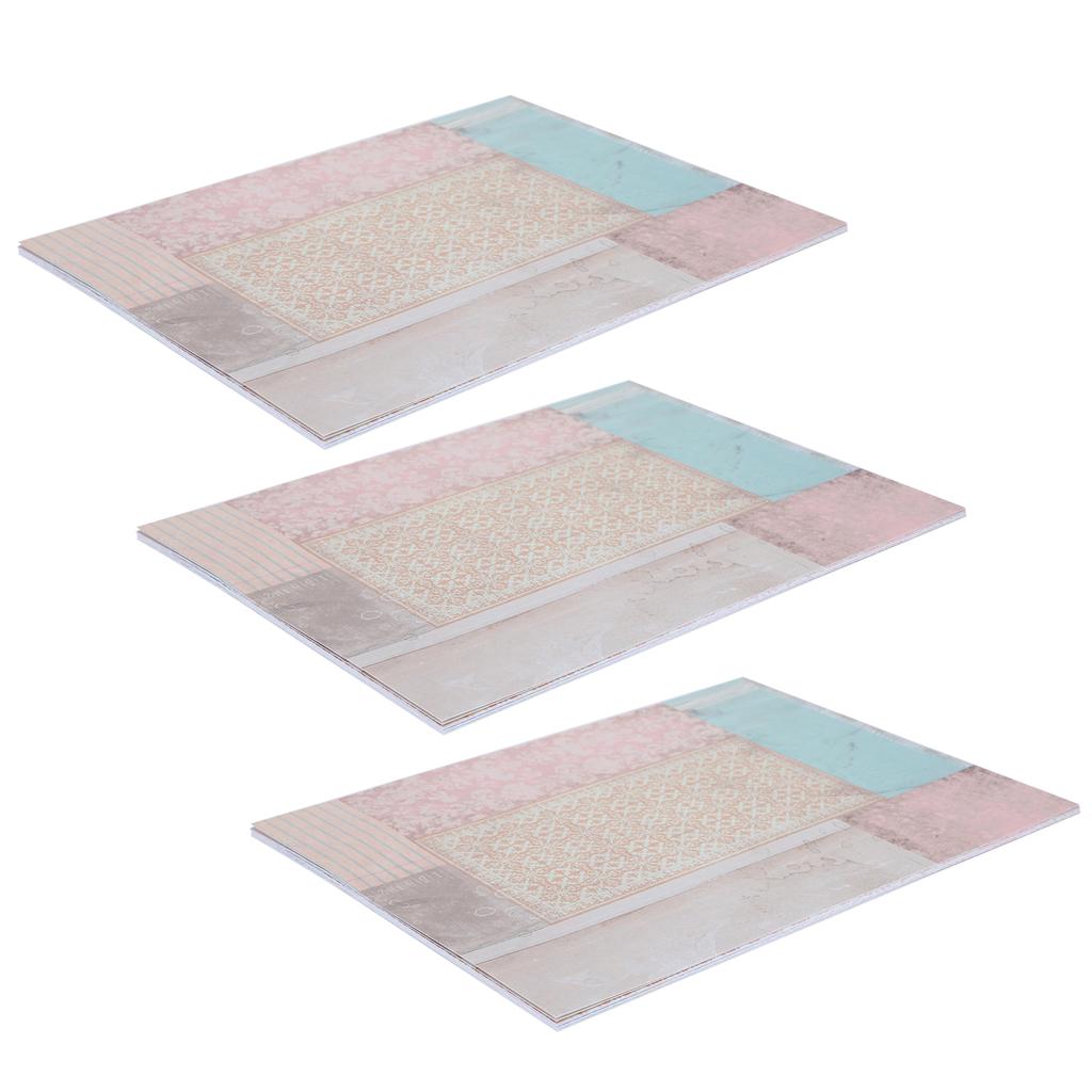 Lot de 42 feuilles de papier de fond pour journal, album photo à motifs multiples, accessoires décoratifs rétro