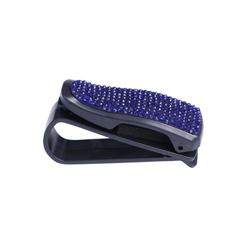 Universal Car Sunglasses Clip Sun Visor Glasses Holder Box with Card Ticket Compartment for Efficiency