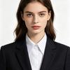 Women Shirt Collar Insert Accessory, Detachable Pointed Collar Panel with Button Front for Casual Daily Styling