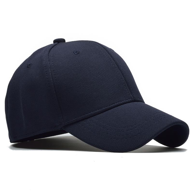 Solid Elasticity Black Baseball Cap Men Summer Cap Snapback Not Adjustable Trucker Cap Dad Hat