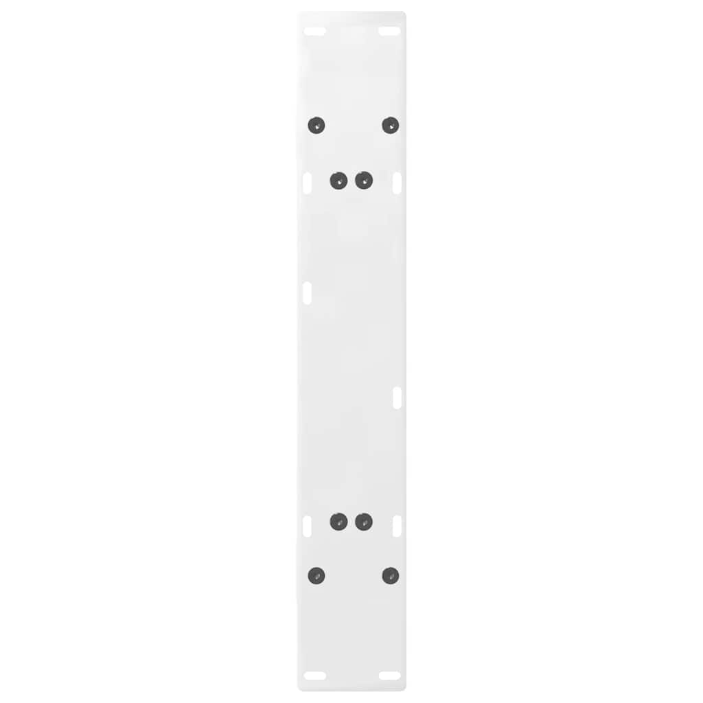 Vidaxl Coffee Table Legs, 2 Pcs, White, 80X(72-73) Cm, Steel
