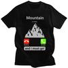 Der Berg ruft und ich muss gehen T-Shirt für Herren 100% Baumwolle T-Shirt Lässige T-Shirts T-Shirts Lockere Passform Kleidung Geschenk