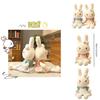 Cute Bunny Plush Toy Tianyuan Flower Cloth Dress Rabbit Princess